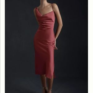 **NWT** BHLDN August Satin Charmeuse Midi Dress